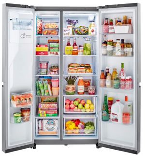 LG 23.0 Cu. Ft. PrintProof Finish Stainless Steel Counter Depth Side By Side Refrigerator 