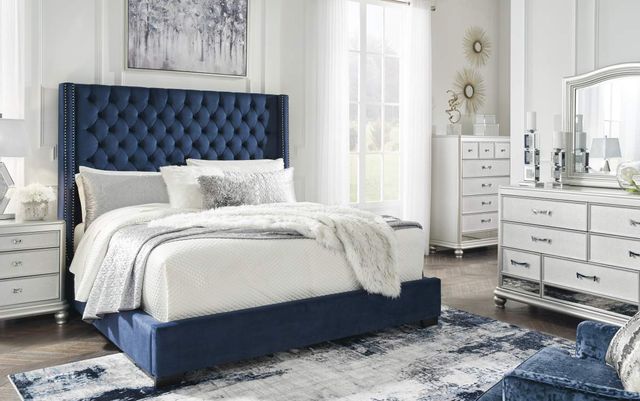 signature design by ashley king upholstered bed
