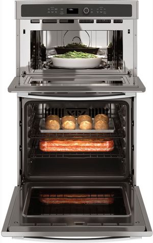 GE Profile 27" Stainless Steel Oven/Microwave Combo Electric Wall Oven