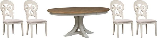 front view of the Farmhouse 5-Pc Dining Set