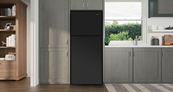 Frigidaire® 17.6 Cu. Ft. Black Standard Depth Top Freezer Refrigerator