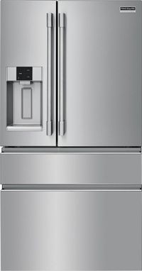 front view of the Frigidaire Professional® 21.4 Cu. Ft. Smudge-Proof® Stainless Steel Counter Depth French Door Refrigerator