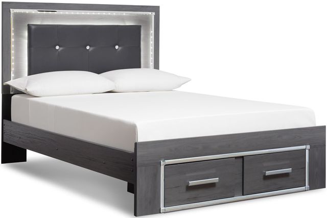 Signature Design by Ashley® Lodanna Gray King Storage Panel Bed
