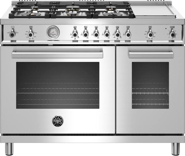 Bertazzoni Professional Series 48" Stainless Steel Pro Style Gas Range