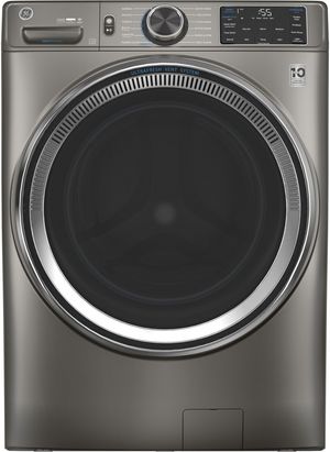 GE 4.8 Cu. Ft. Satin Nickel Smart Front Load Washer