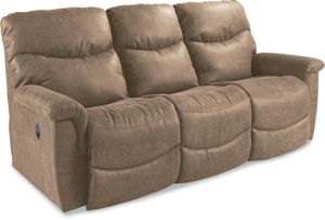 front angled view of the La-Z-Boy® James La-Z-Time® Full Reclining Sofa