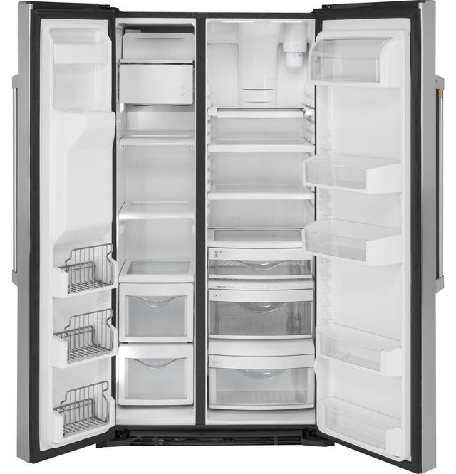 Café™ 21.9 Cu. Ft. Stainless Steel Counter Depth Side by Side Refrigerator