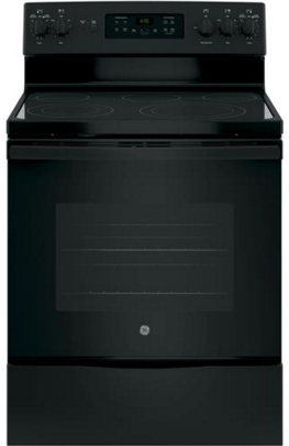 GE® 30" Black Free Standing Electric Range