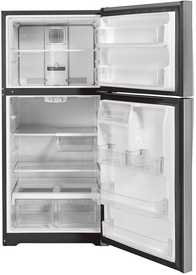 GE® 19.2 Cu. Ft. Fingerprint Resistant Stainless Steel Top Freezer Refrigerator