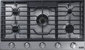 top view of the Dacor® Transitional Style Collection 36" Stainless Steel Natural Gas/Liquid Propane Gas Cooktop