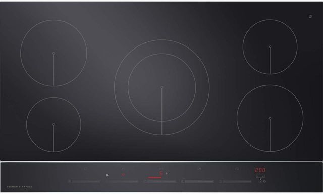 Fisher & Paykel Series 9 36" Black Glass Induction Cooktop