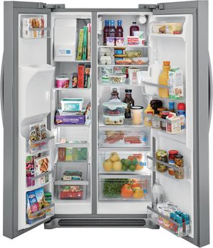 Frigidaire Gallery 36 in. 25.6 Cu. Ft. Smudge-Proof Stainless Steel Side-by-Side Refrigerator