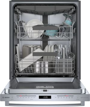 Bosch 800 Series 24'' Stainless Steel Top Control Built In Dishwasher