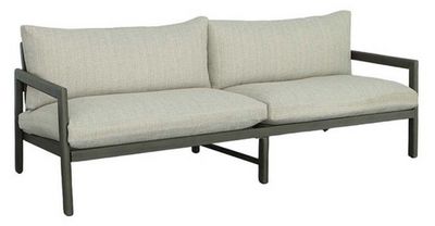 front view of the Progressive® Furniture Sunset Graphite/Gray Sofa