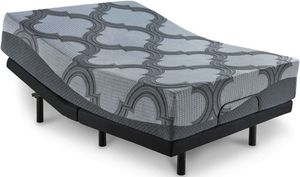 view of the Sierra Sleep® By Ashley® Hybrid Firm Tight Top and Model-Best Adjustable Base King Mattress Set