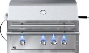 front view of the XO 36" Stainless Steel Built In Grill