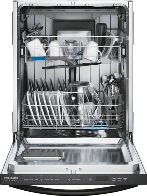 Frigidaire Gallery 24" Smudge-Proof Black Stainless Steel Top Control Built In Dishwasher