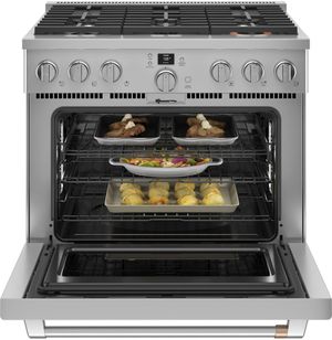 Café 36" Stainless Steel Pro Style Dual Fuel Range
