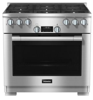 Miele 36" Clean Touch Steel Pro Style Natural Gas Range