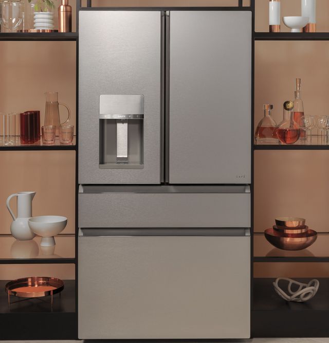 modern French door fridge kitchen