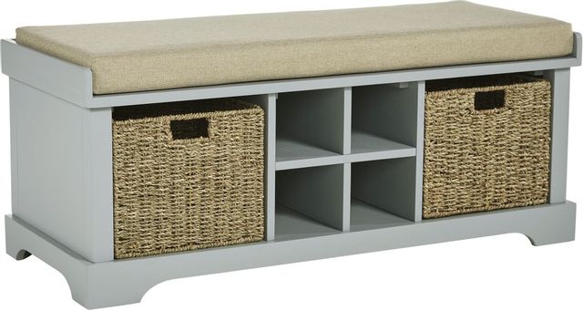 Signature Design by Ashley® Dowdy Beige/Gray Storage Bench