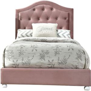 front view of the ACME Furniture Reggie Pink Youth Full Bed