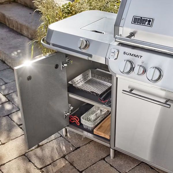 Showcasing a Weber GC38 S 84" Stainless Steel Freestanding Gas Grill