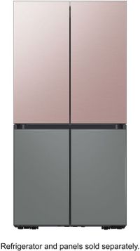 front view of the Samsung Bespoke 22.8 Cu. Ft. Panel Ready Counter Depth French Door Refrigerator in Customizable Panel
