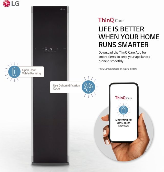 smart drying cabinet infographic to show options of smart capabilities