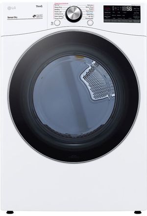 LG 7.4 Cu. Ft. White Front Load Electric Dryer