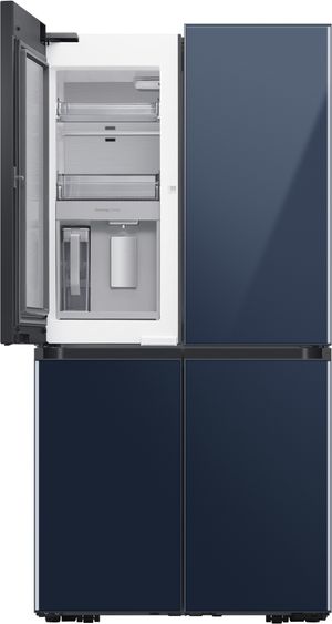 Samsung Bespoke 23.0 Cu. Ft. Navy Glass Smart Counter Depth 4-Door Flex™ French Door Refrigerator with WiFi 