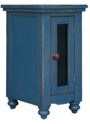 International Furniture© Aruba Dark Blue Chair Side Table