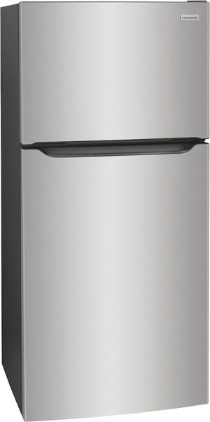 front view of the Frigidaire® 30 in. 18.3 Cu. Ft. Stainless Steel Top Freezer Refrigerator