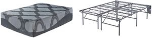 view of Sierra Sleep® by Ashley® Hybrid Gray Queen Mattress Set