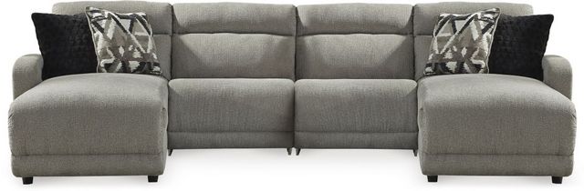 Signature Design by Ashley® Colleyville 4-Piece Stone Power Reclining Sectional with Chaise