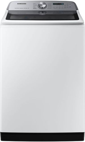 front view of the Samsung 5505 5.1 Cu. Ft. White Top Load Washer