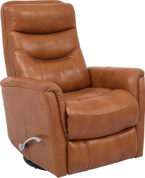 Gemini Butterscotch Leather-Match Swivel/Glider Reclinerview of the 