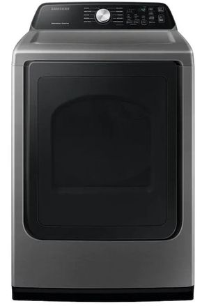 front view of the Samsung 7.4 Cu. Ft. Platinum Front Load Electric Dryer
