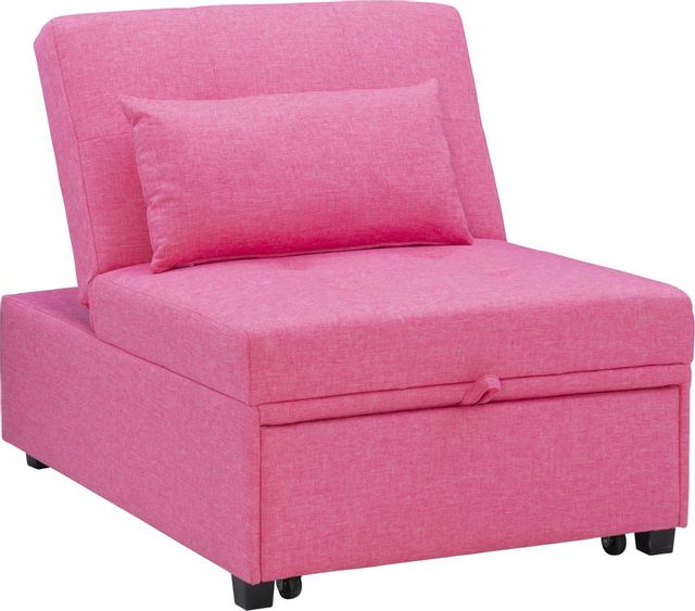 pink sleeper ottoman