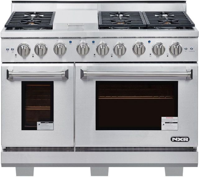NXR Culinary Series 48" Stainless Steel Pro Style Gas Range