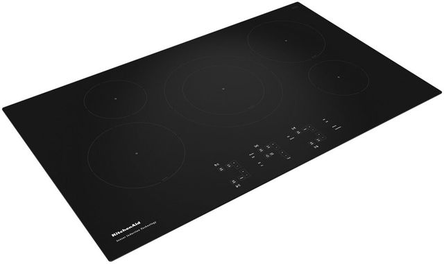 black KitchenAid induction cooktop product image