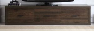 front view of the ACME Furniture Harel Walnut TV Stand