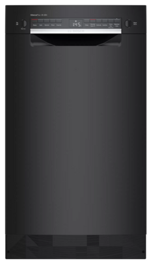 Black Bosch dishwasher 18 inch