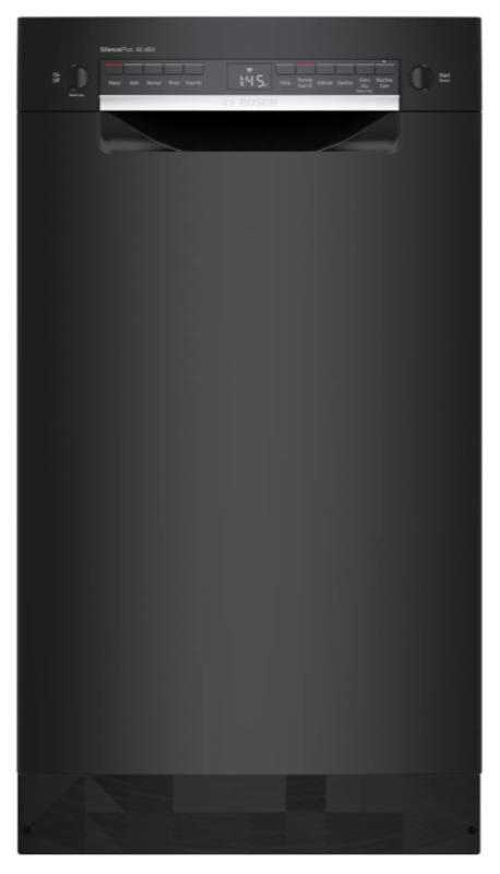 Bosch 300 Series 18" Black Built-In Dishwasher