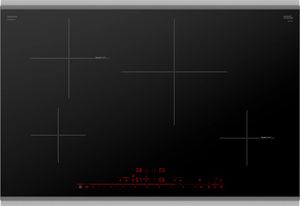 top view of the Bosch® 800 Series 30" Black/Stainless Steel Induction Cooktop