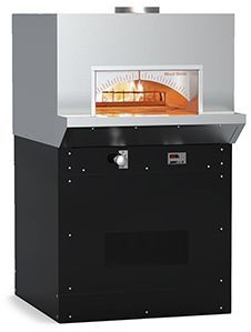 front view of the Wood Stone Bistro Line 42.5" Stainless Steel Indoor/Outdoor Stone Hearth Oven