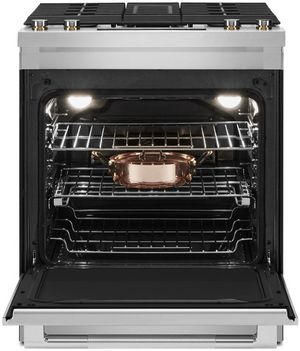 JennAir RISE 30" Stainless Steel Slide In Dual Fuel Natural Gas Range
