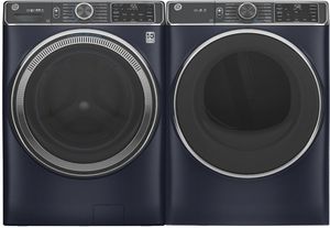 GE® Sapphire Blue Front Load Laundry Pair Model #: GE_LAU_GFW850SPNRS_GFD55ESPRRS
