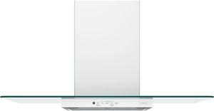 Café™ 36" Matte White Wall Mount Glass Canopy Chimney Hood