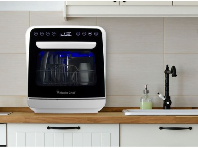 Magic Chef portable dishwasher lifestyle